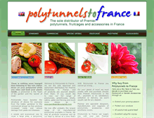 Tablet Screenshot of polytunnelstofrance.com